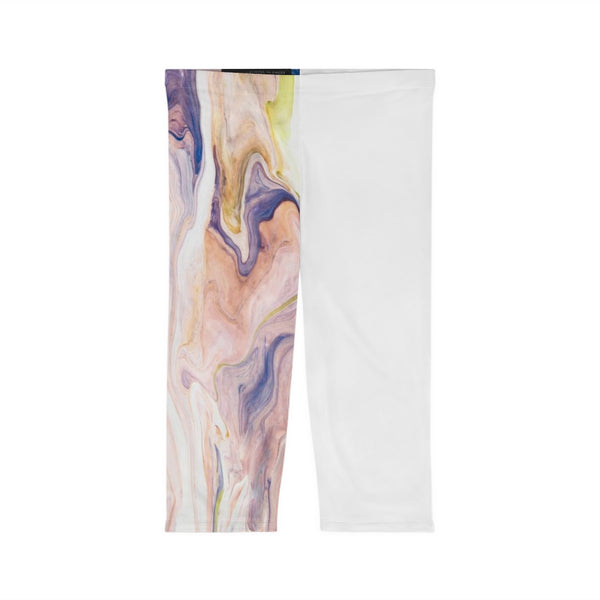 Pastel Swirl- Women’s Capri Leggings (AOP)