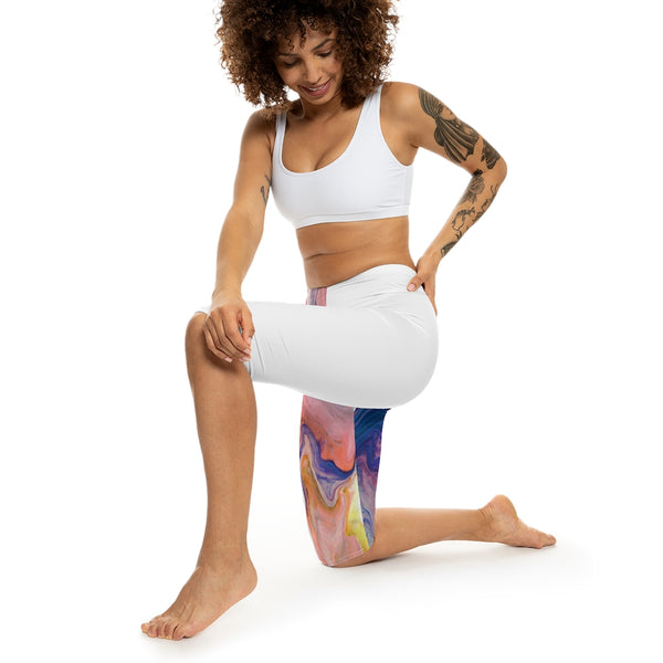 Colorful Swirl- Capri Leggings (AOP)