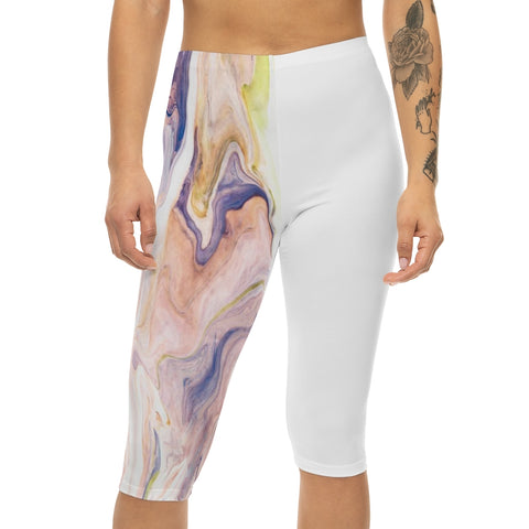 Pastel Swirl- Women’s Capri Leggings (AOP)