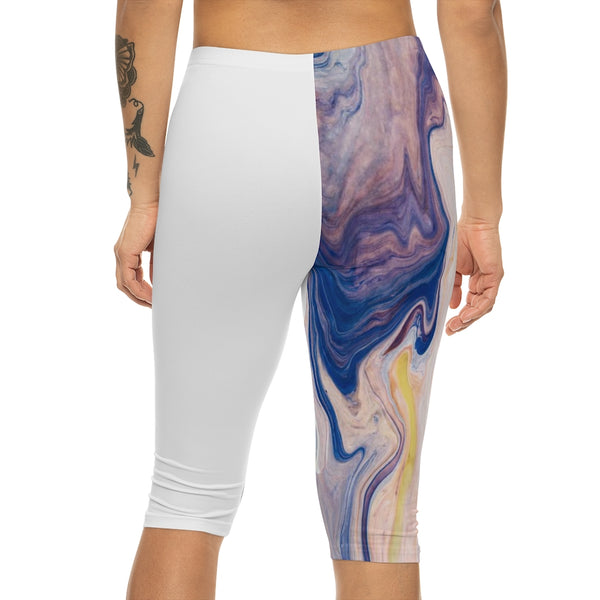 Pastel Swirl- Women’s Capri Leggings (AOP)